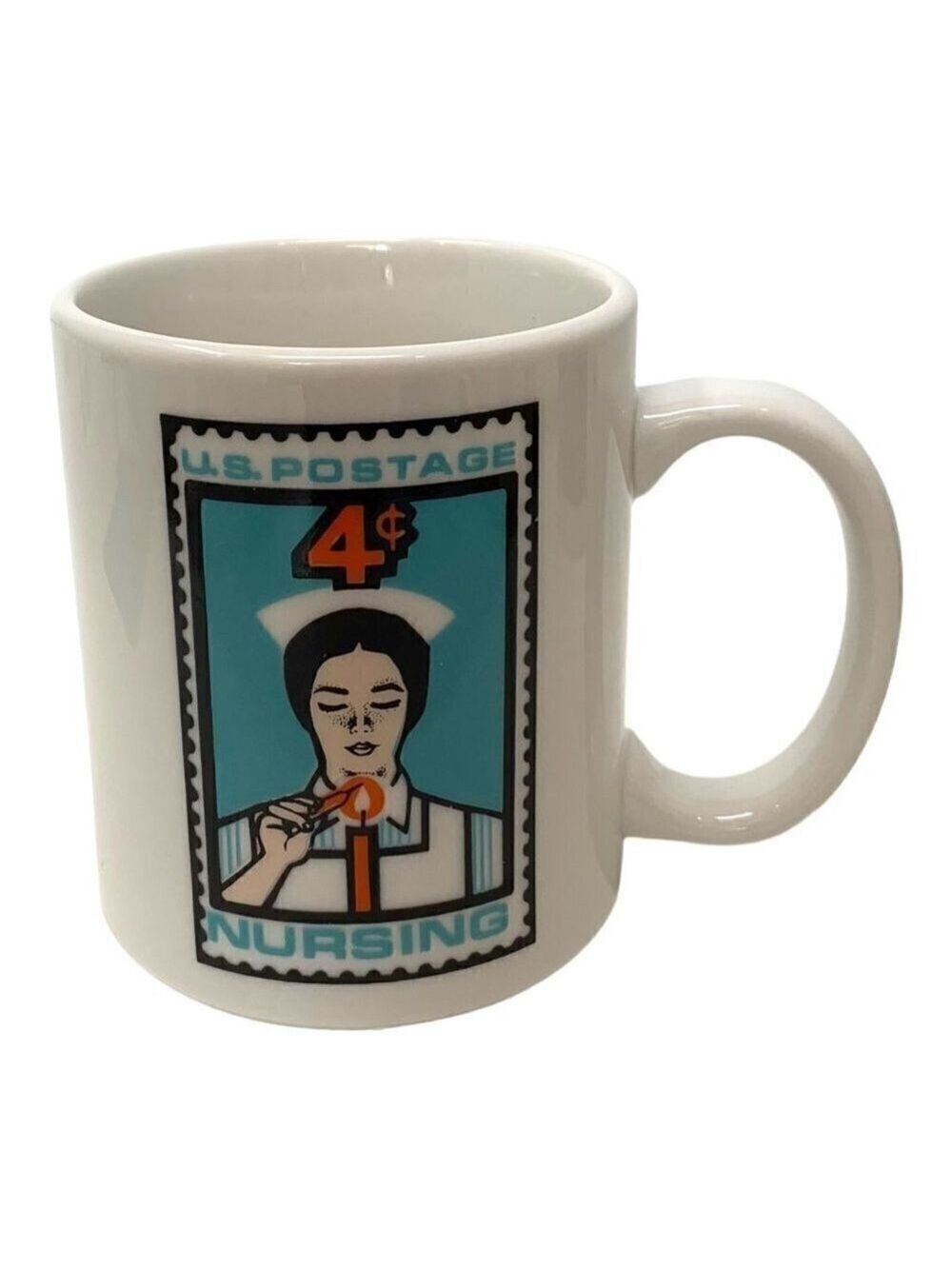 Rosalinde Nursing Postage Mug Commemorative Stamp 4 Cents White Ceramic Cup Gift